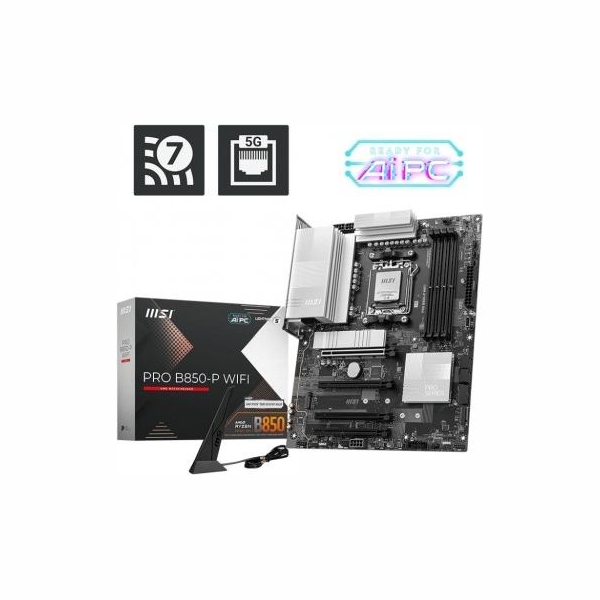 MSI Motherboard PRO B850-P WIFI AM5 4DD R5 ATX
