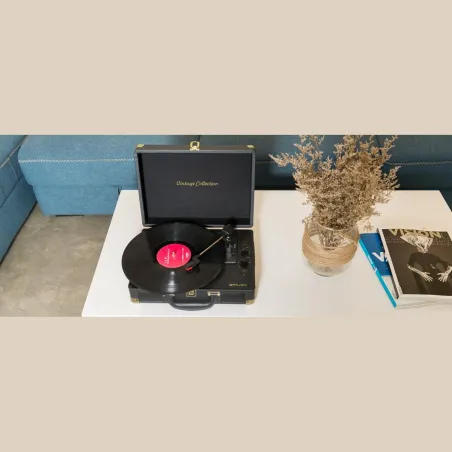 Muse | Turntable Stereo System | MT-103 GD | Black | 3 speeds | USB port | AUX in