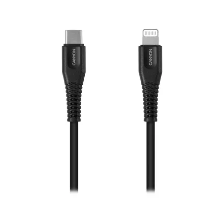 Canyon cable MFI-4 Type-C to Lightning 1.2m Black