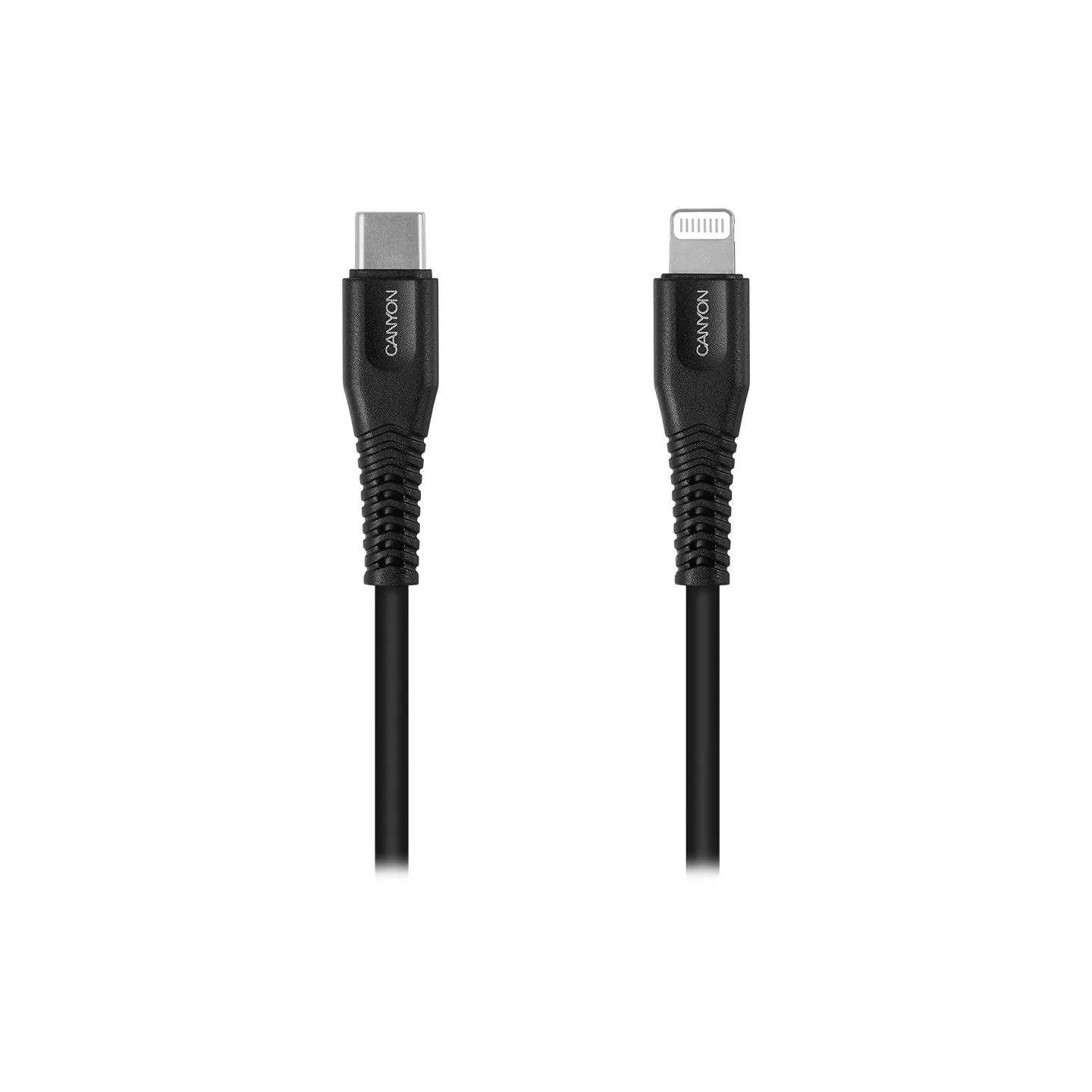 Canyon cable MFI-4 Type-C to Lightning 1.2m Black