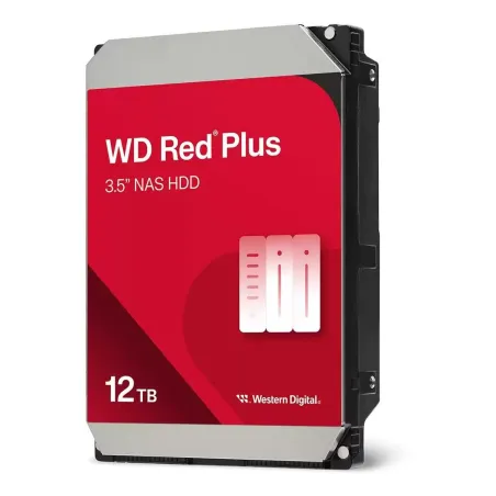 WD HDD|WESTERN DIGITAL|Red Plus| 12 TB|Serial ATA III|Buffer 512 MB|7200 RPM|3.5 "|WD120EFGX
