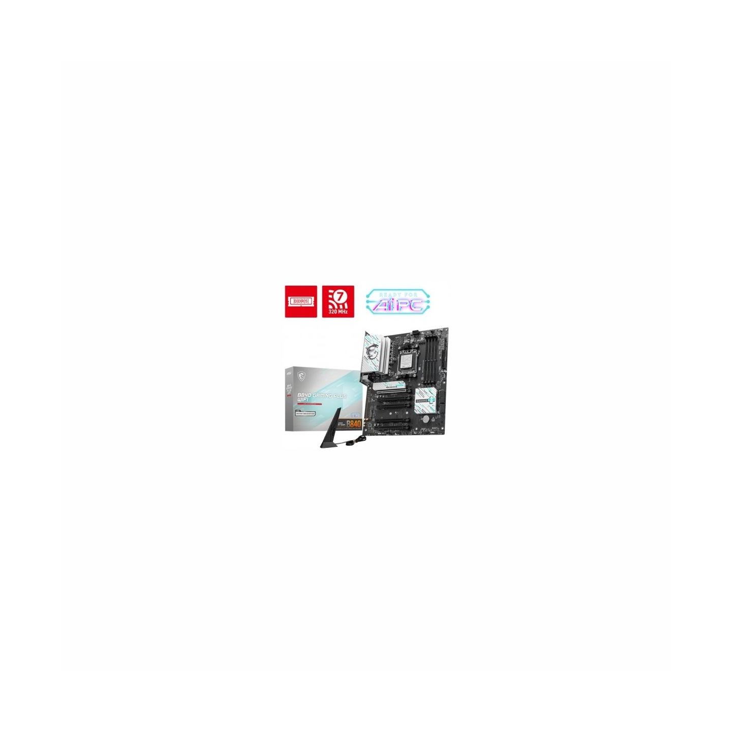 MSI Motherboard B840 GAMING PLUS WIFI 4 DDR5 AM5 ATX
