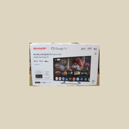 Sharp 50HR7265E 50" (126cm) QLED 144Hz 4K Ultra HD Google TV, Dolby Vision, Dolby Atmos, Central Stand |  Sharp 50HR7265E | 50 |