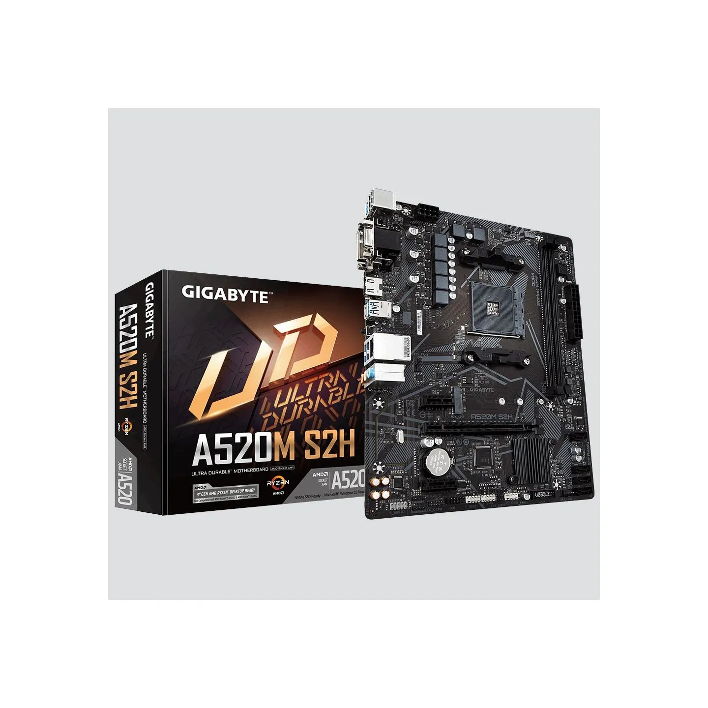 Gigabyte A520M S2H AM4 DDR4 mATX MB