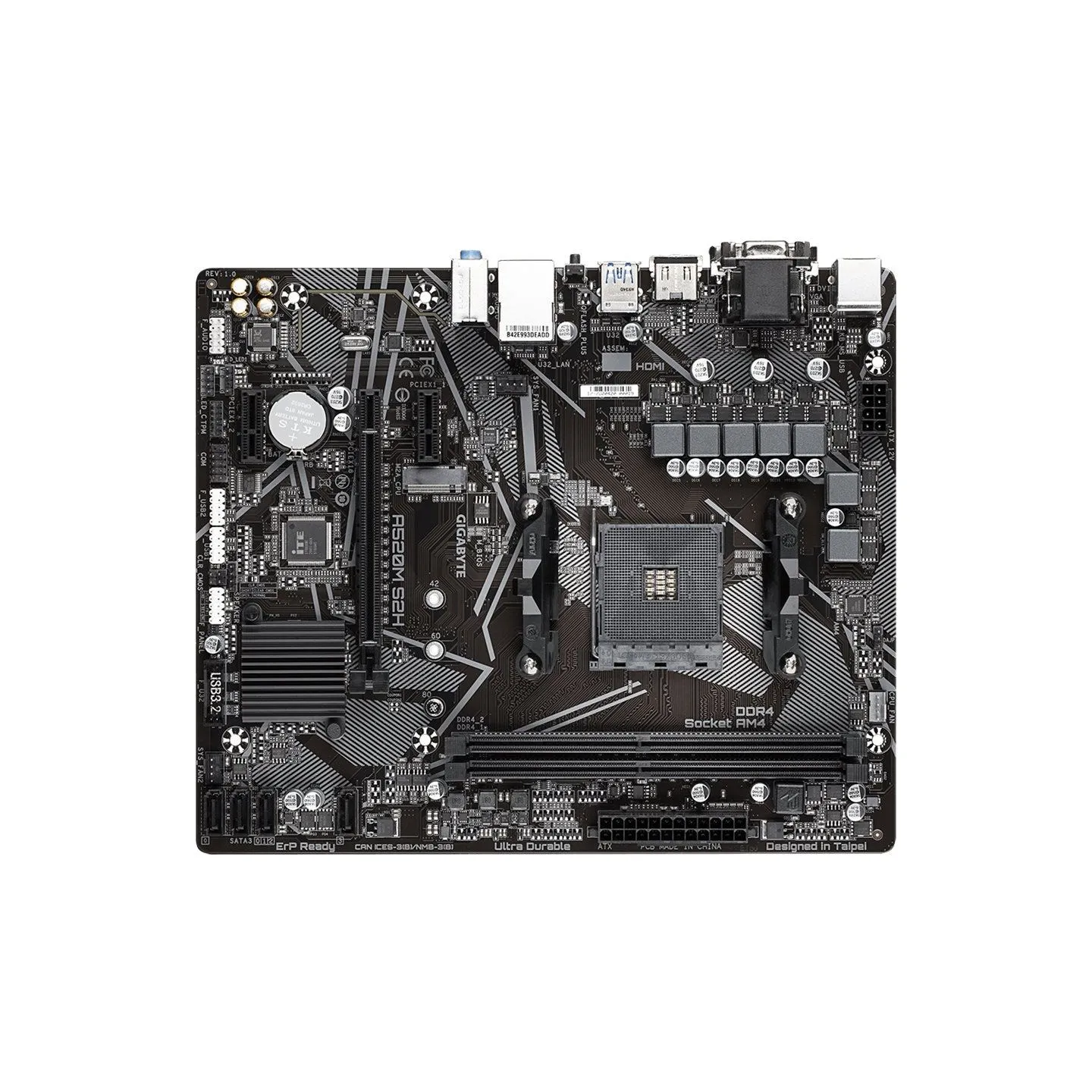 Gigabyte A520M S2H AM4 DDR4 mATX MB