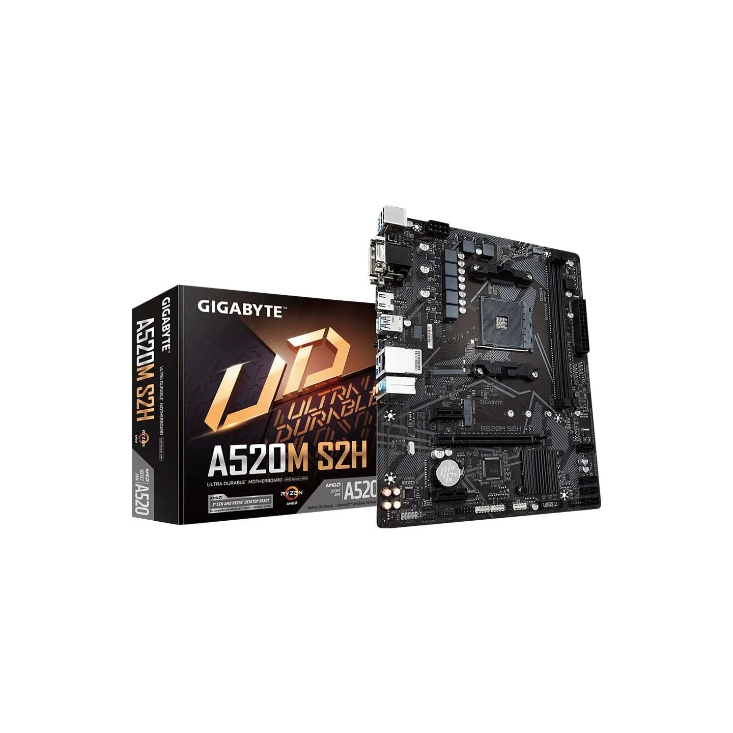 Gigabyte A520M S2H AM4 DDR4 mATX MB
