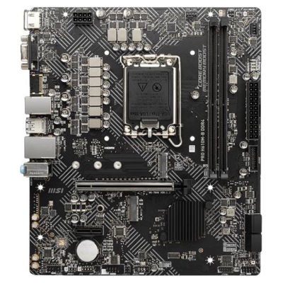 MSI | PRO H610M-G | Processor family Intel | Processor socket LGA1700 | DDR5 | Supported hard disk drive interfaces SATA, M.2 | 