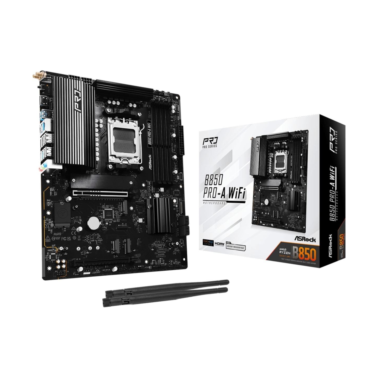 Asrock Motherboard B850 PRO-A WIFI AM5 4DDR5 ATX