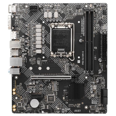 MSI | PRO H610M-G | Processor family Intel | Processor socket LGA1700 | DDR5 | Supported hard disk drive interfaces SATA, M.2 | 