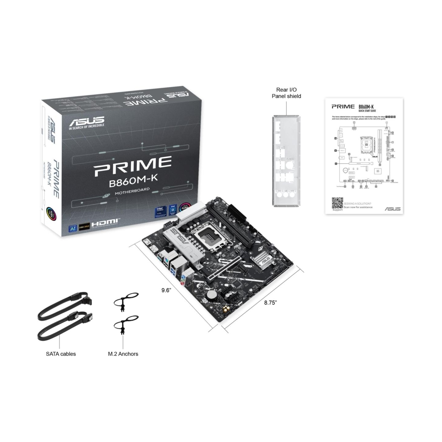 Asus Motherboard PRIME B860M-K s1851 XDDR5 USBC mATX