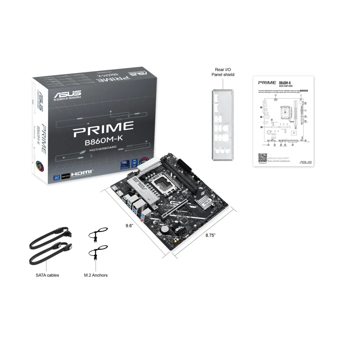 Asus Motherboard PRIME B860M-K s1851 XDDR5 USBC mATX