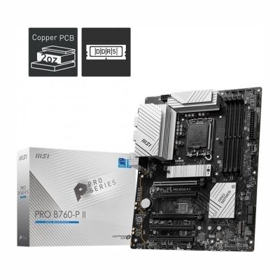 MSI | PRO B760-P II | Processor family Intel | Processor socket LGA1700 | DDR5 | Number of SATA connectors 4