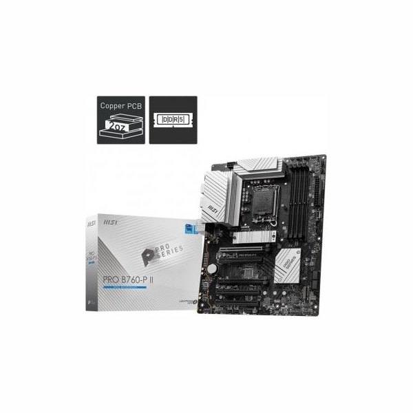 MSI Motherboard PRO B760-P II S1700 4DDR5 DP/HDMI ATX