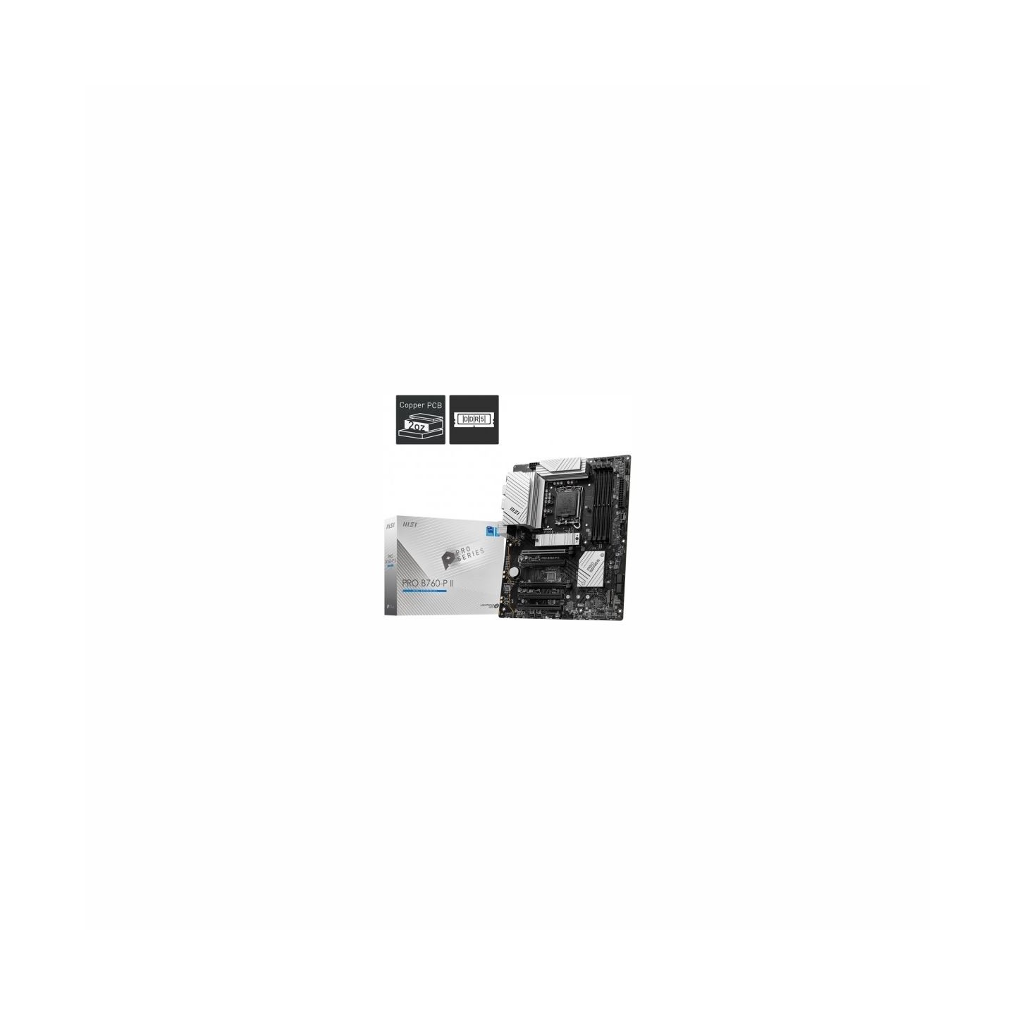 MSI Motherboard PRO B760-P II S1700 4DDR5 DP/HDMI ATX