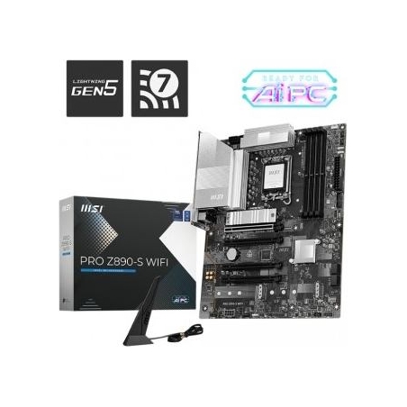 MSI PRO Z890-S WIFI | Processor family Intel | Processor socket LGA1851 | 2000 GB | DDR5 UDIMM | Supported hard disk drive inter