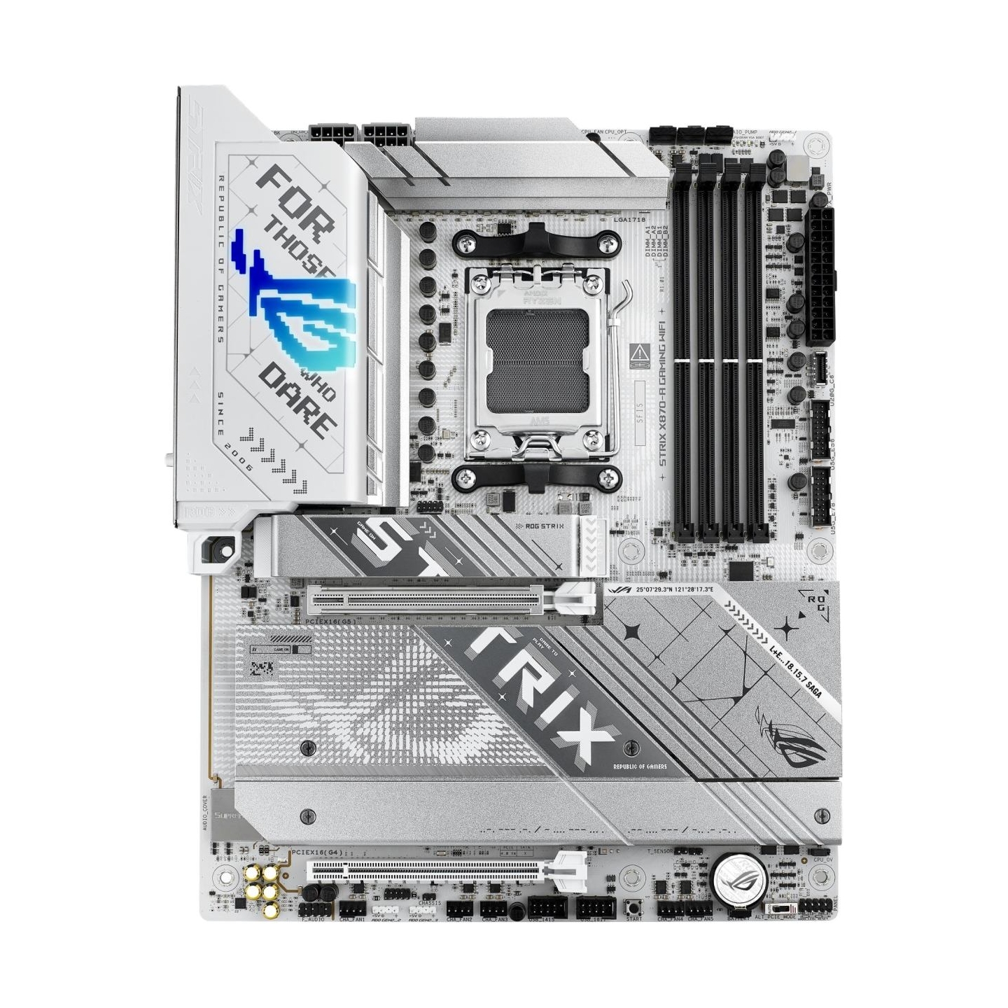 Asus ROG STRIX X870-A GAMING WIFI | Processor family AMD | Processor socket AM5 | DDR5 | Supported hard disk drive interfaces SA