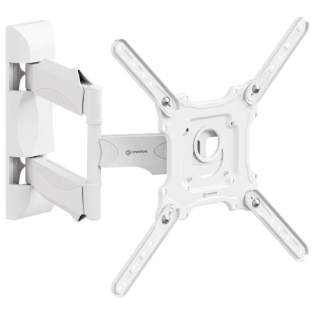Onkron TV Wall Mount for 32-65” LED LCD Plasma Flat Screen Curved TVs up to 35 kg, White