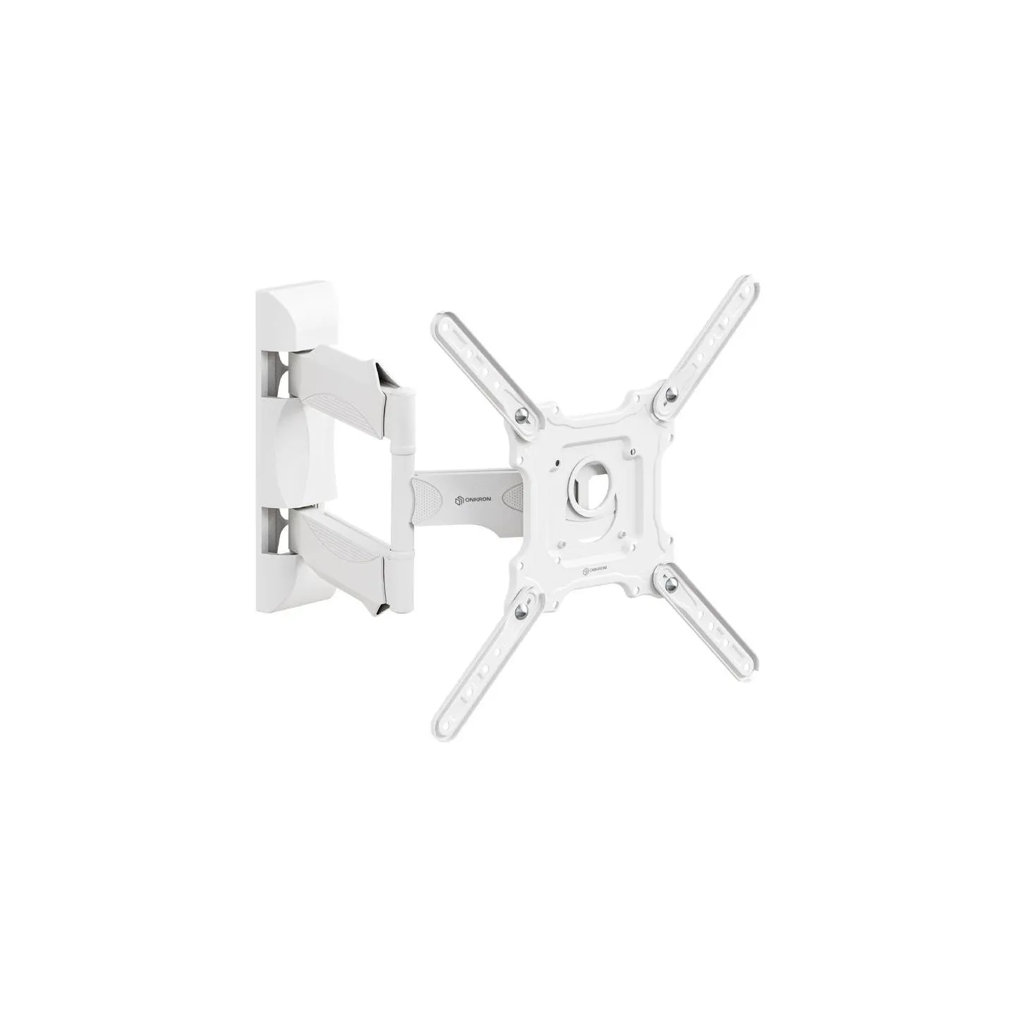 Onkron TV Wall Mount for 32-65” LED LCD Plasma Flat Screen Curved TVs up to 35 kg, White