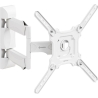 Onkron TV Wall Mount for 32-65” LED LCD Plasma Flat Screen Curved TVs up to 35 kg, White