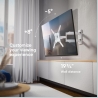 Onkron TV Wall Mount for 32-65” LED LCD Plasma Flat Screen Curved TVs up to 35 kg, White