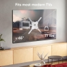 Onkron TV Wall Mount for 32-65” LED LCD Plasma Flat Screen Curved TVs up to 35 kg, White