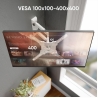Onkron TV Wall Mount for 32-65” LED LCD Plasma Flat Screen Curved TVs up to 35 kg, White