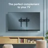 Onkron Fixed TV Wall Mount for 32 to 65-inch Flat Panel TVs Digital Panels 56,8 kg, Black