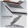 Axagon STND-LR ALU HQ ROTATING massive stand for 10"-16" laptops, many adjustable angles