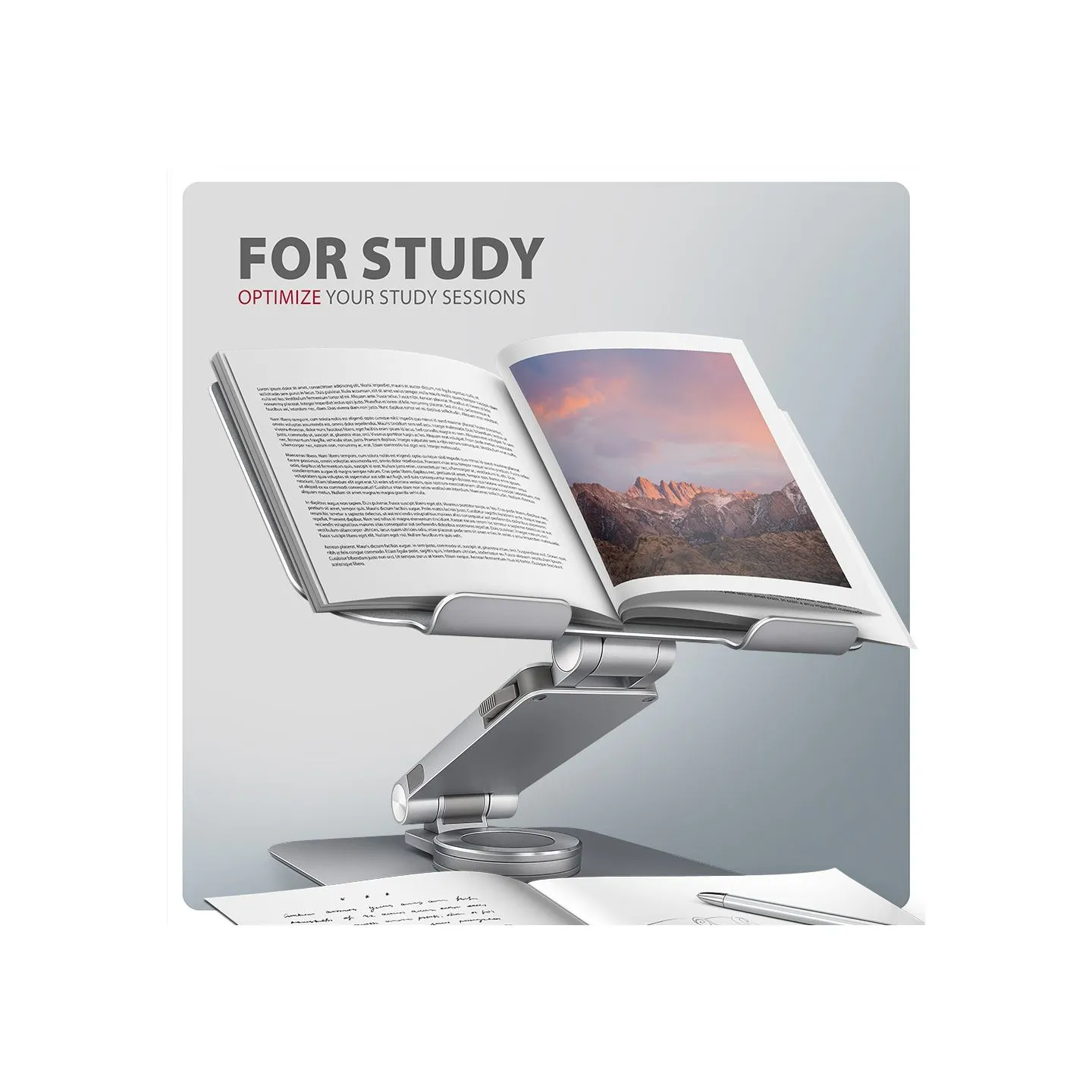Axagon STND-LR ALU stand for laptop 10-16 adjustable