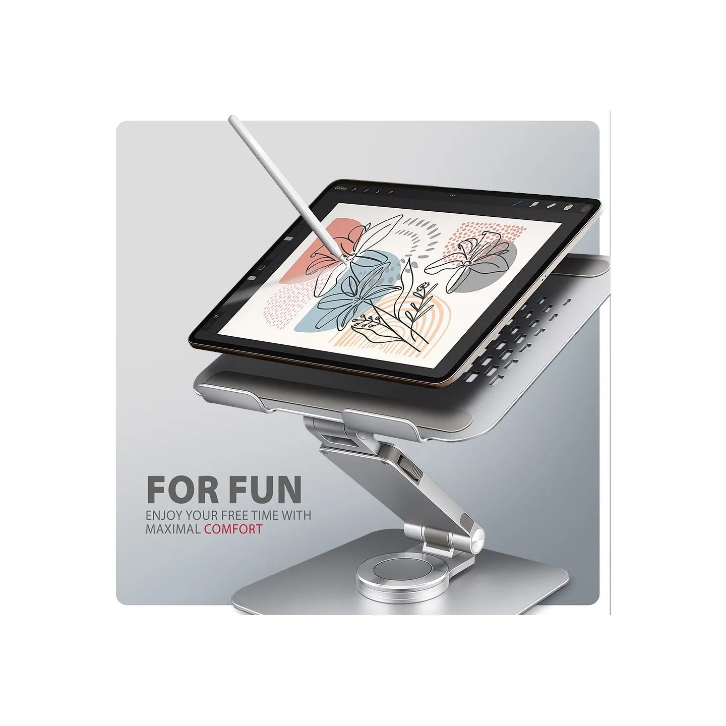 Axagon STND-LR ALU stand for laptop 10-16 adjustable