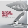 Axagon STND-LR ALU HQ ROTATING massive stand for 10"-16" laptops, many adjustable angles