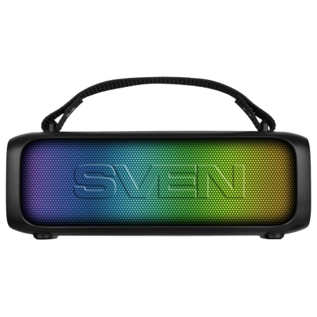 Sven Speaker 2.0 portable SVEN PS-235, black (12W, TWS, ), power output 2x6W (RMS), Bluetooth, FM, USB, lithium 1500mA*h