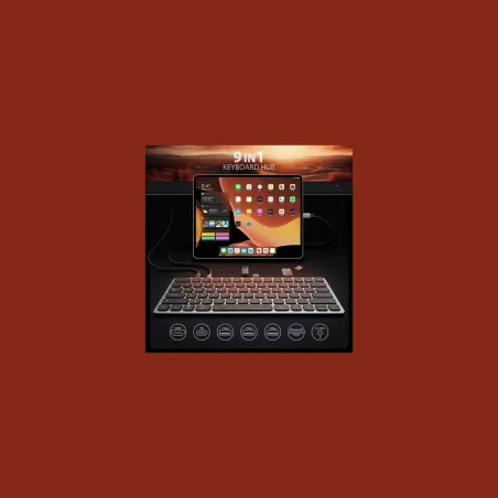 Axagon HMC-KB-US USB hub 8in1 5Gbps keyboard HDMI PD