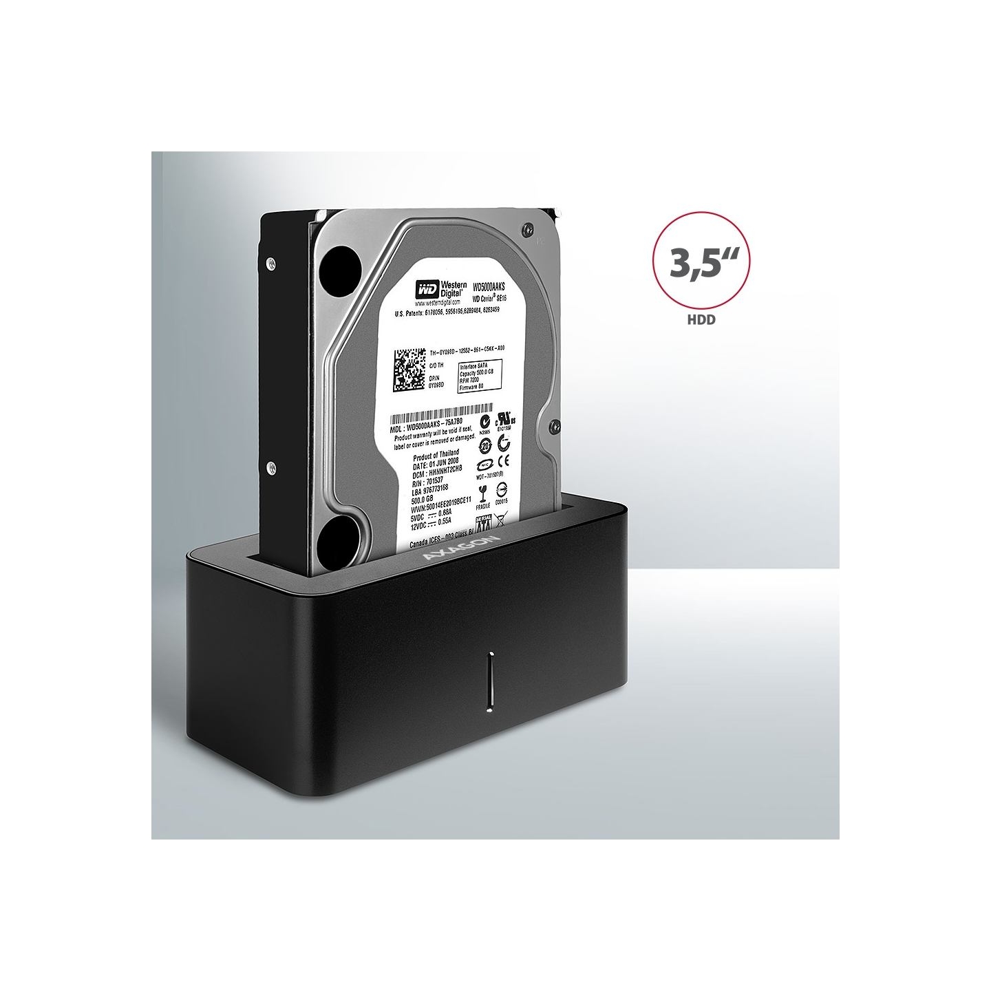 Axagon ADSA-SN USB 3.2 Gen 1 1x SATA 6G HDD