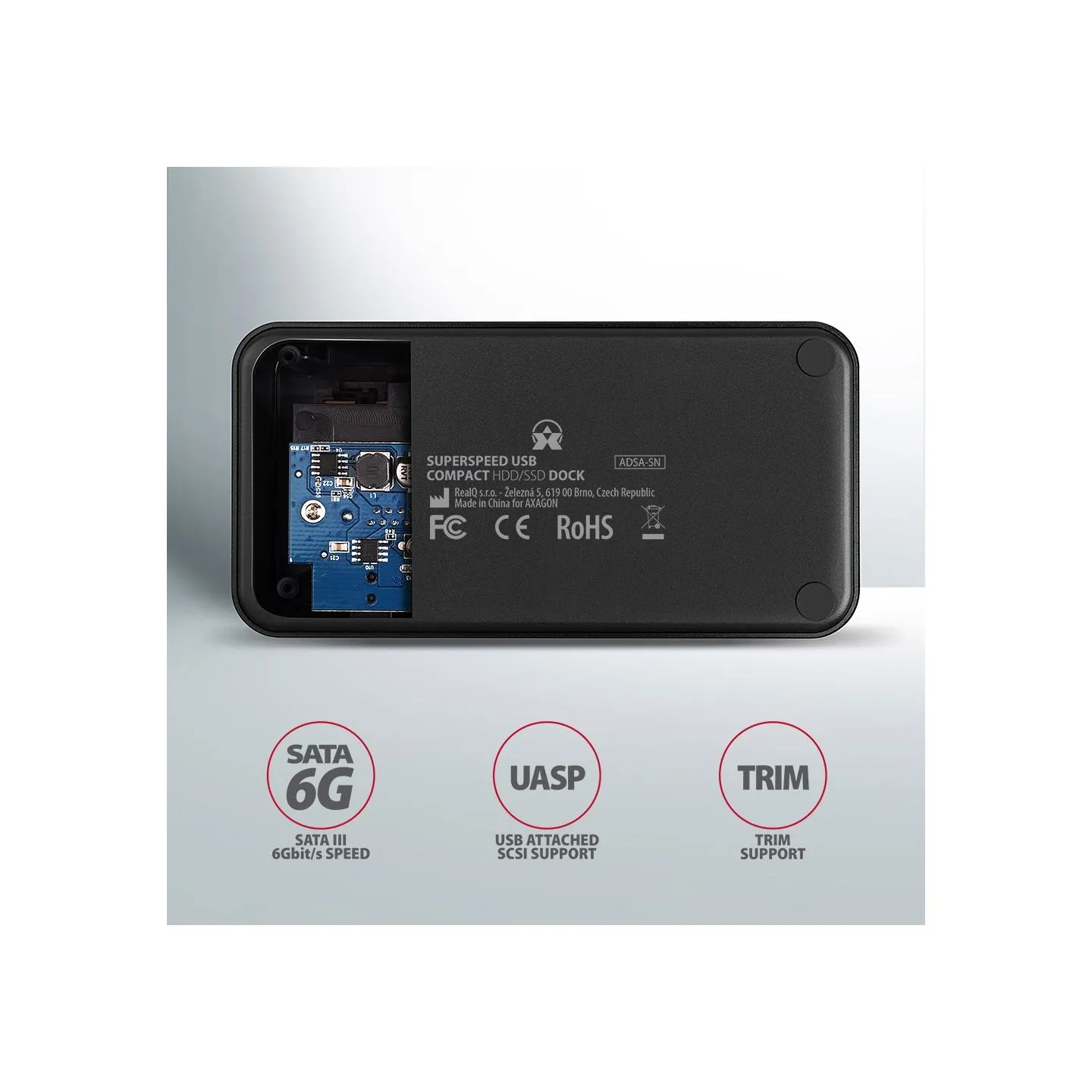 Axagon ADSA-SN USB 3.2 Gen 1 1x SATA 6G HDD