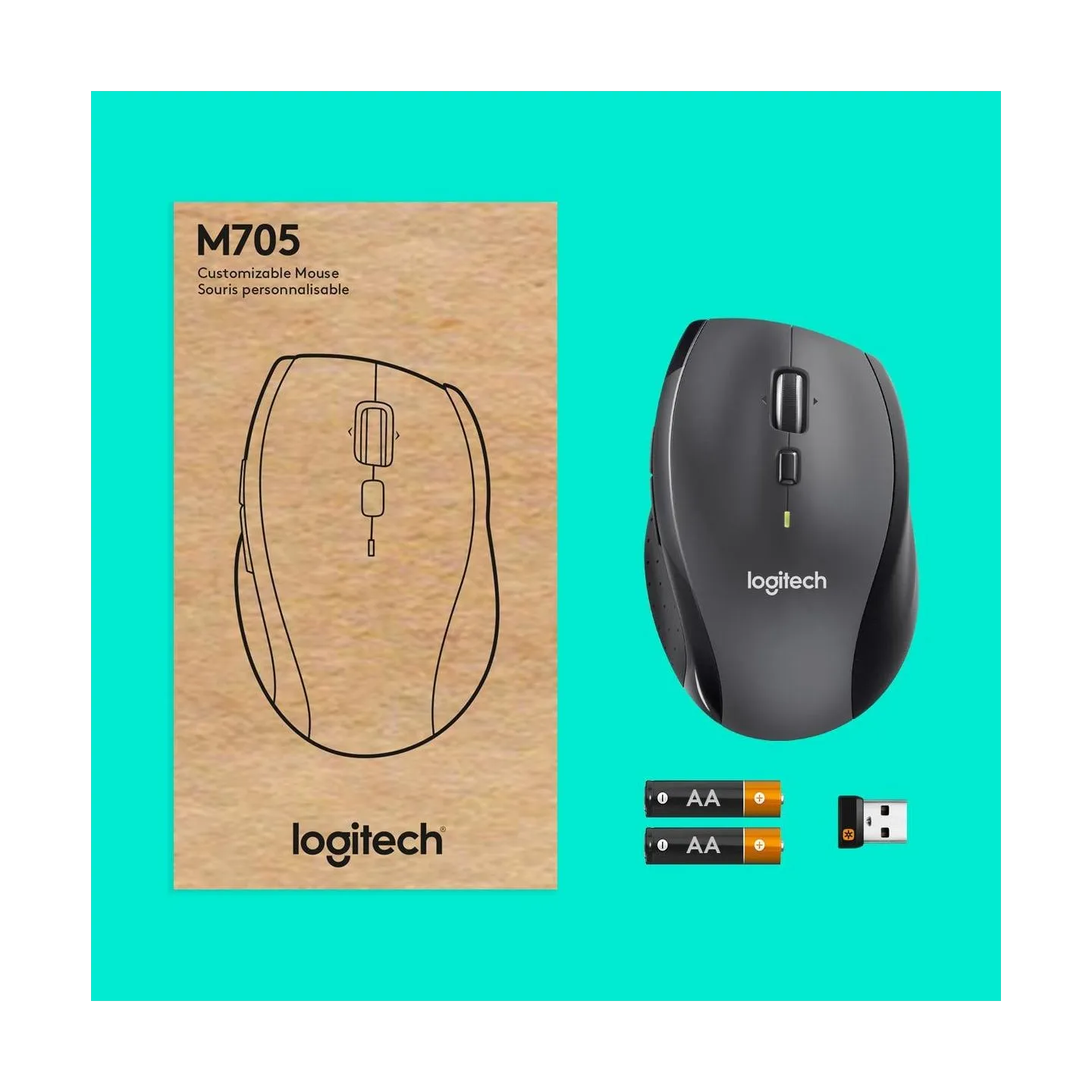 Logitech LOGI Marathon M705 Wireless Mouse