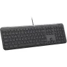 Logitech Signature Slim  K620 Wired Keyboard for Business - GRAPHITE - US INT'L - USB - N/A - INTNL-973 - USB-C