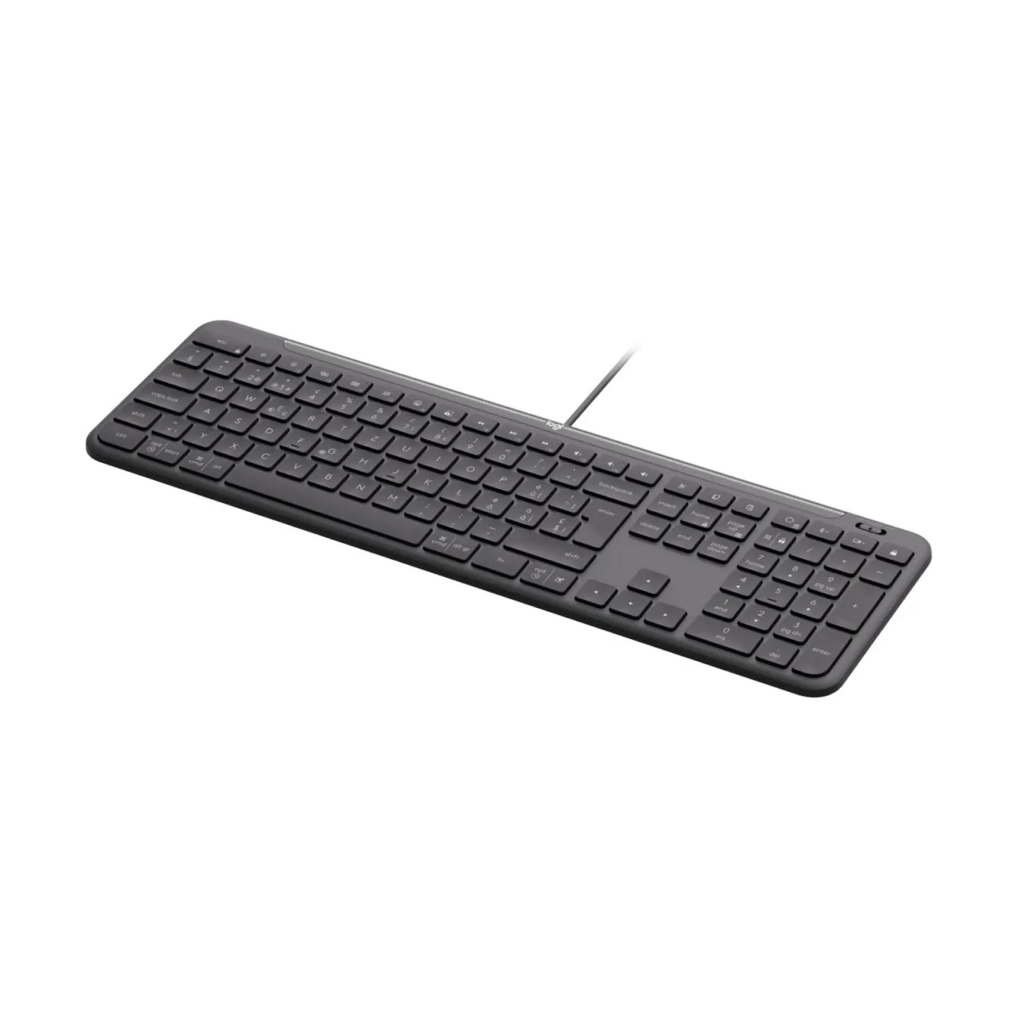 Logitech Signature Slim  K620 Wired Keyboard for Business - GRAPHITE - US INT'L - USB - N/A - INTNL-973 - USB-C