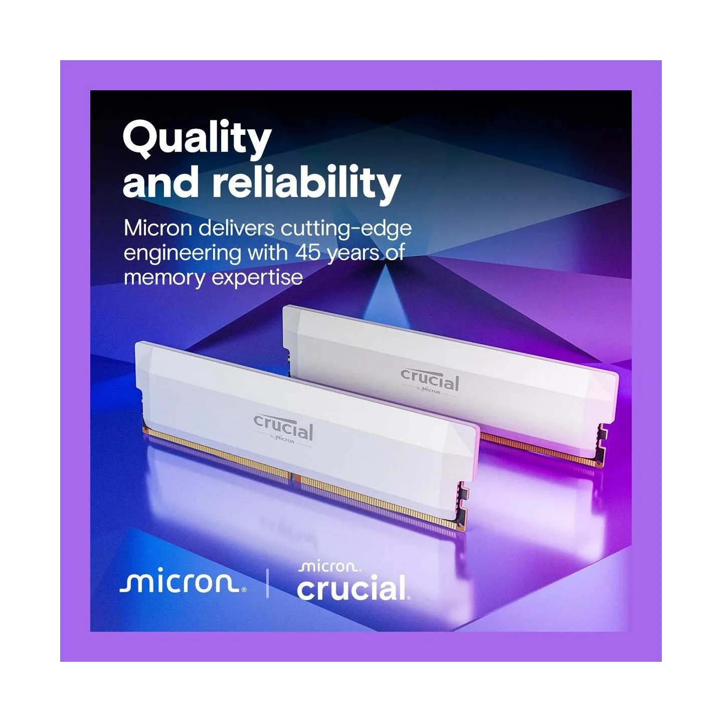 Crucial Memory DDR5 Pro OC 16/6400(1*16GB) CL38 white