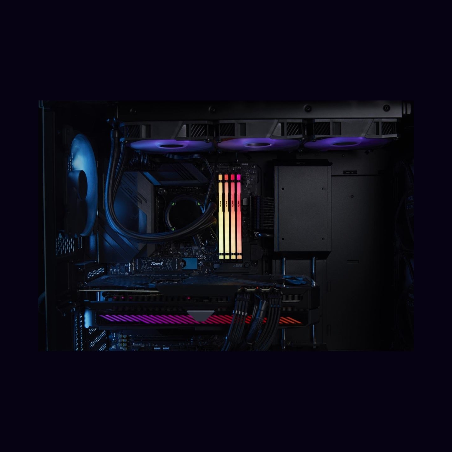 Kingston Memory DDR5 Fury Beast RGB 32GB(2*16GB)/6000 CL30 EXPO black