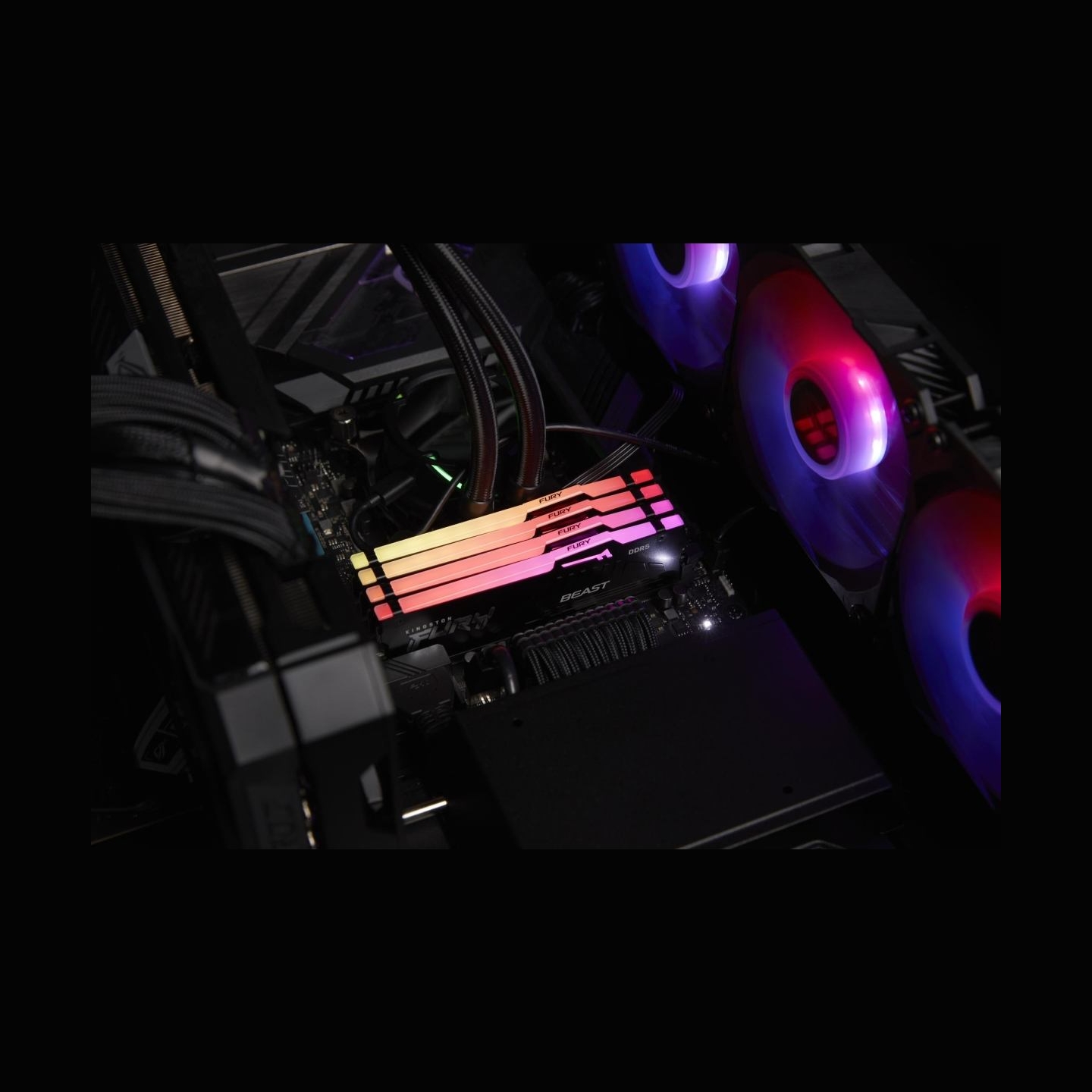 Kingston Memory DDR5 Fury Beast RGB 32GB(2*16GB)/6000 CL30 EXPO black
