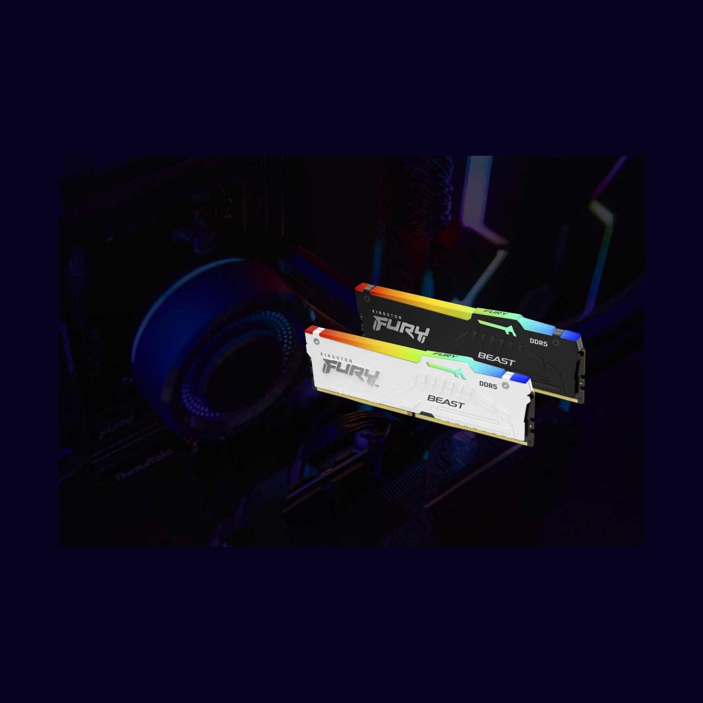 Kingston Memory DDR5 Fury Beast RGB 32GB(2*16GB)/6000 CL30 EXPO black