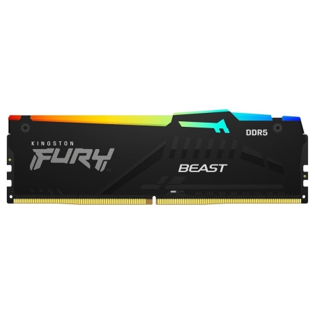 Kingston 16GB 6400MT/s DDR5 CL32 DIMM FURY Beast RGB EXPO