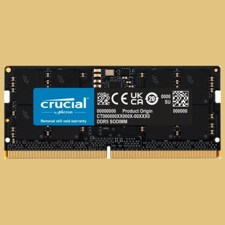 Crucial Memory DDR5 SODIMM 16GB/5600 CL46 (16Gbit)
