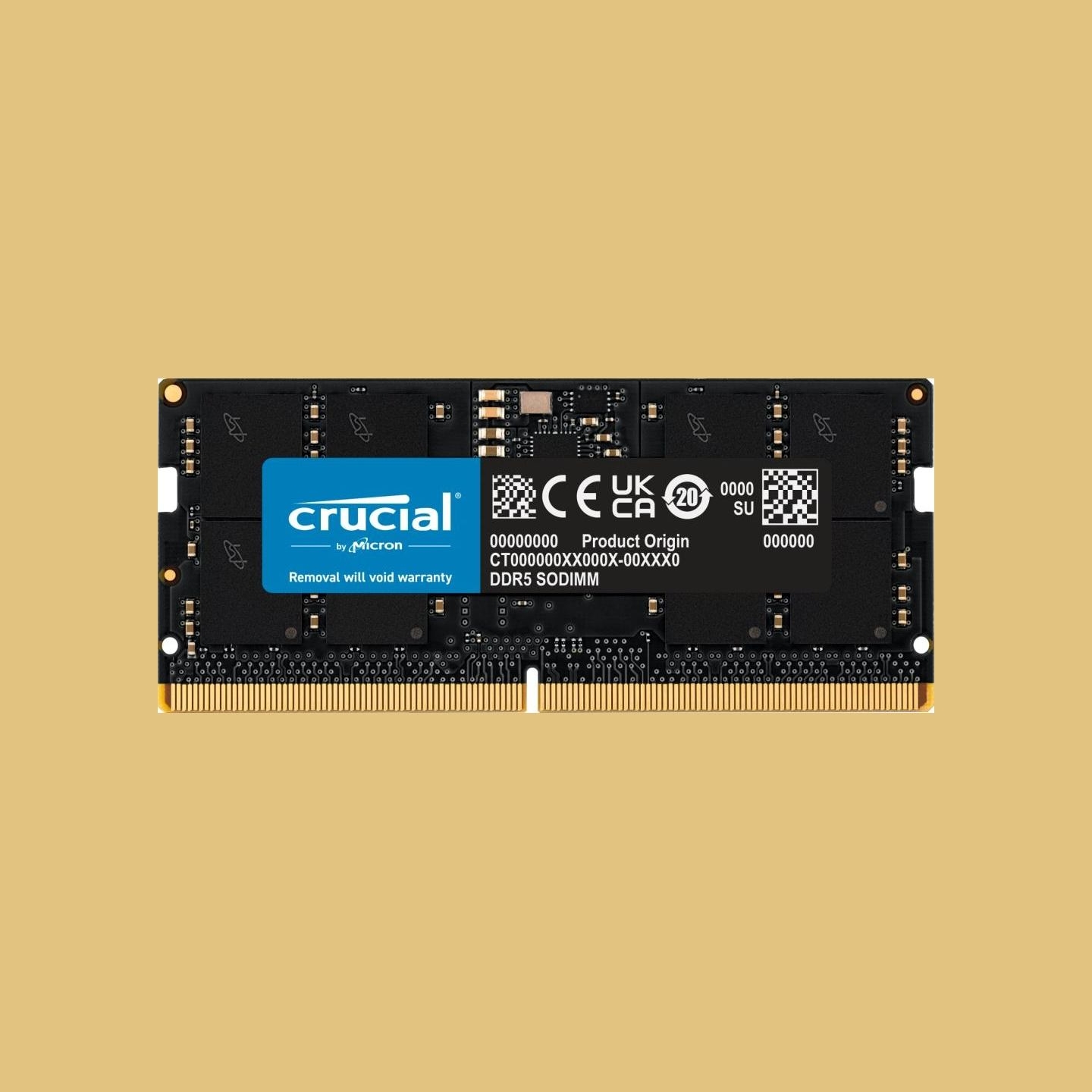 Crucial 16GB DDR5-5600 SODIMM CL46 (16Gbit)