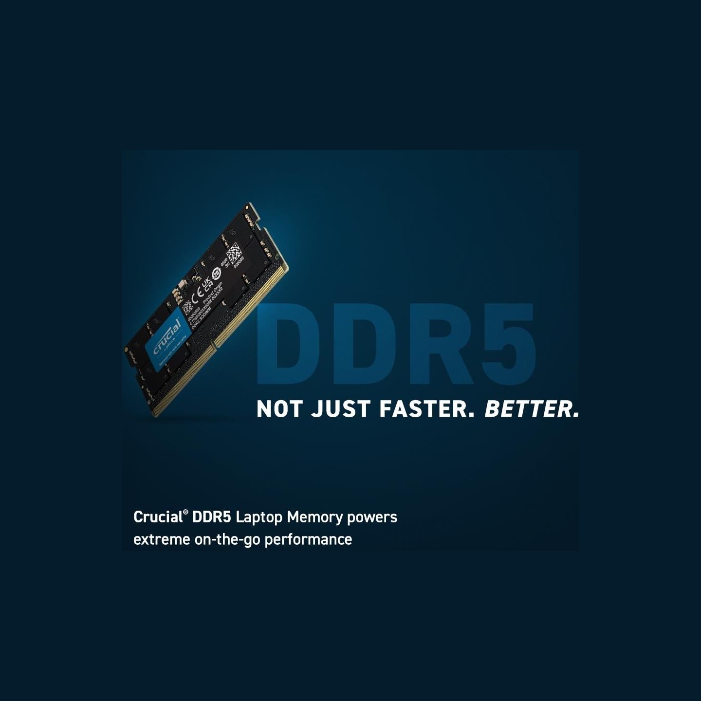 Crucial 16GB DDR5-5600 SODIMM CL46 (16Gbit)