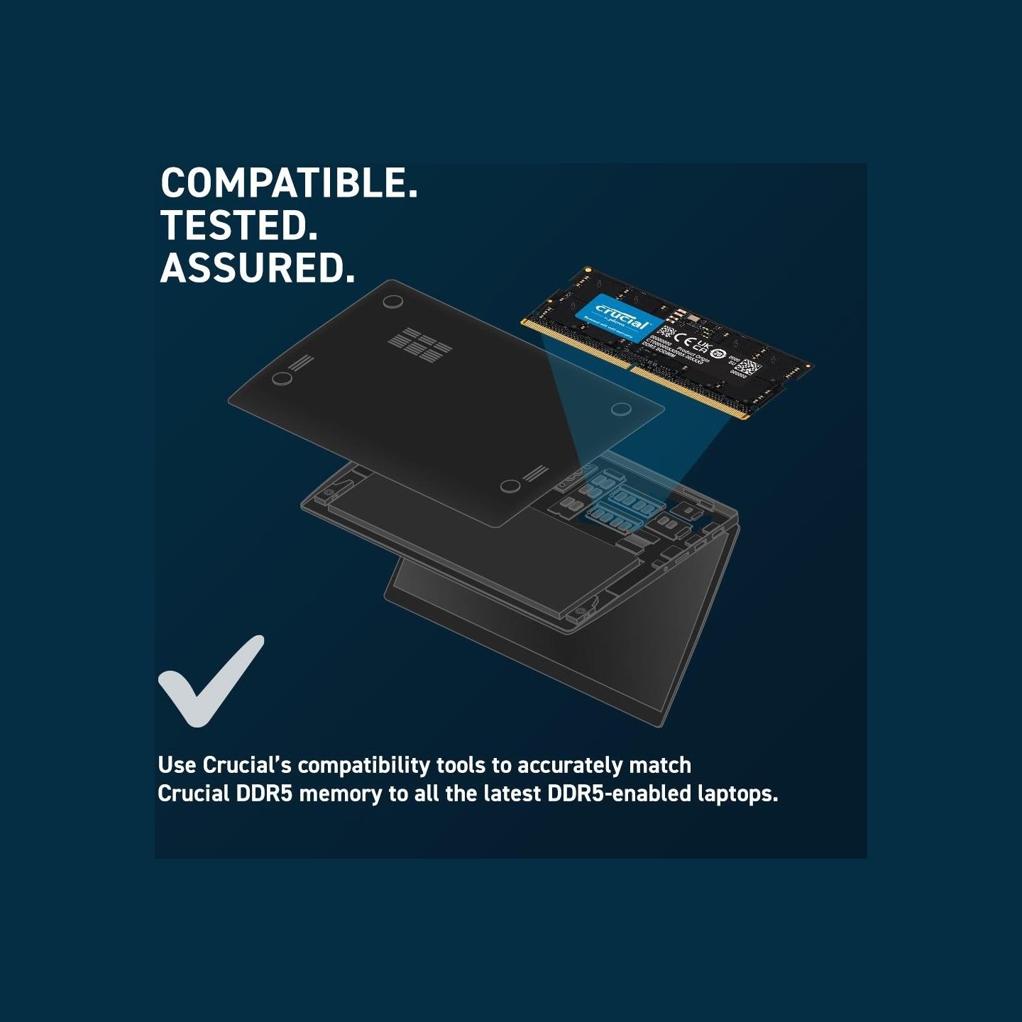 Crucial Memory DDR5 SODIMM 16GB/5600 CL46 (16Gbit)