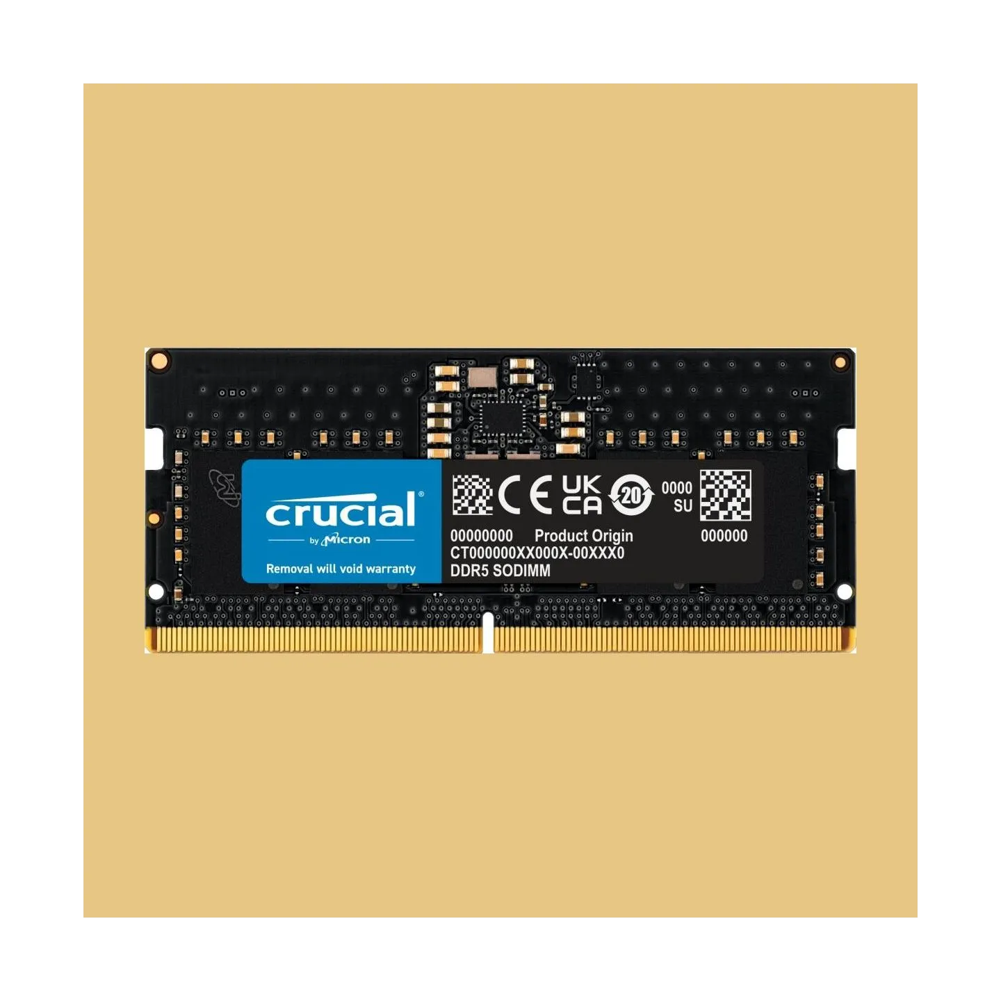 Crucial 8GB DDR5-5600 SODIMM CL46 (16Gbit)