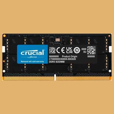 Crucial 32GB DDR5-5600 SODIMM CL46 (16Gbit)