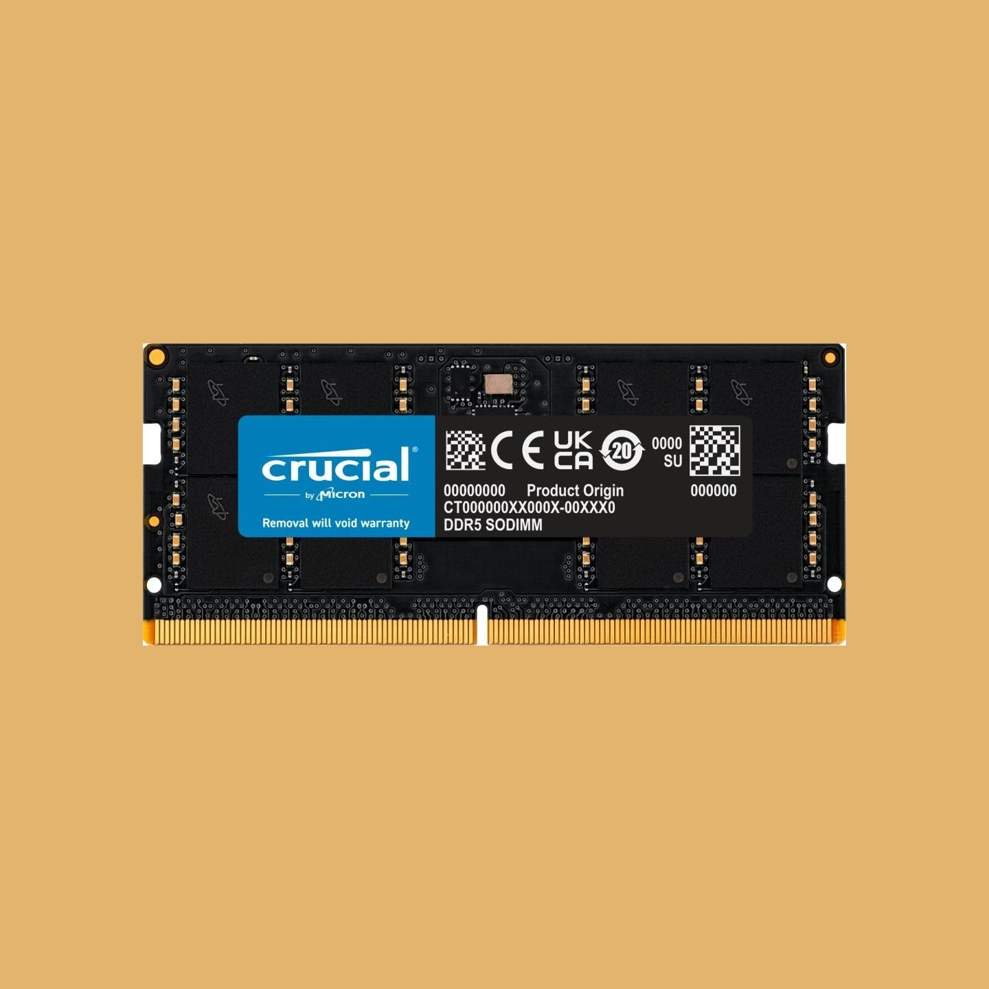 Crucial Notebook memory DDR5 SODIMM 32GB/5600 CL46 (16Gbit)